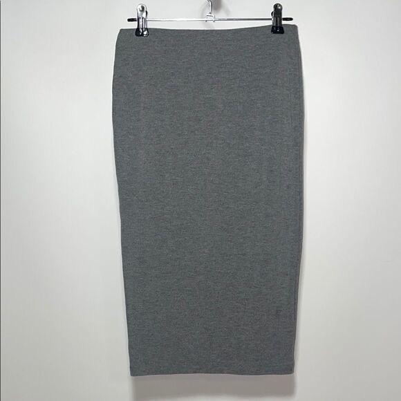 Gray Midi casual Pencil Skirt - Picture 1 of 6